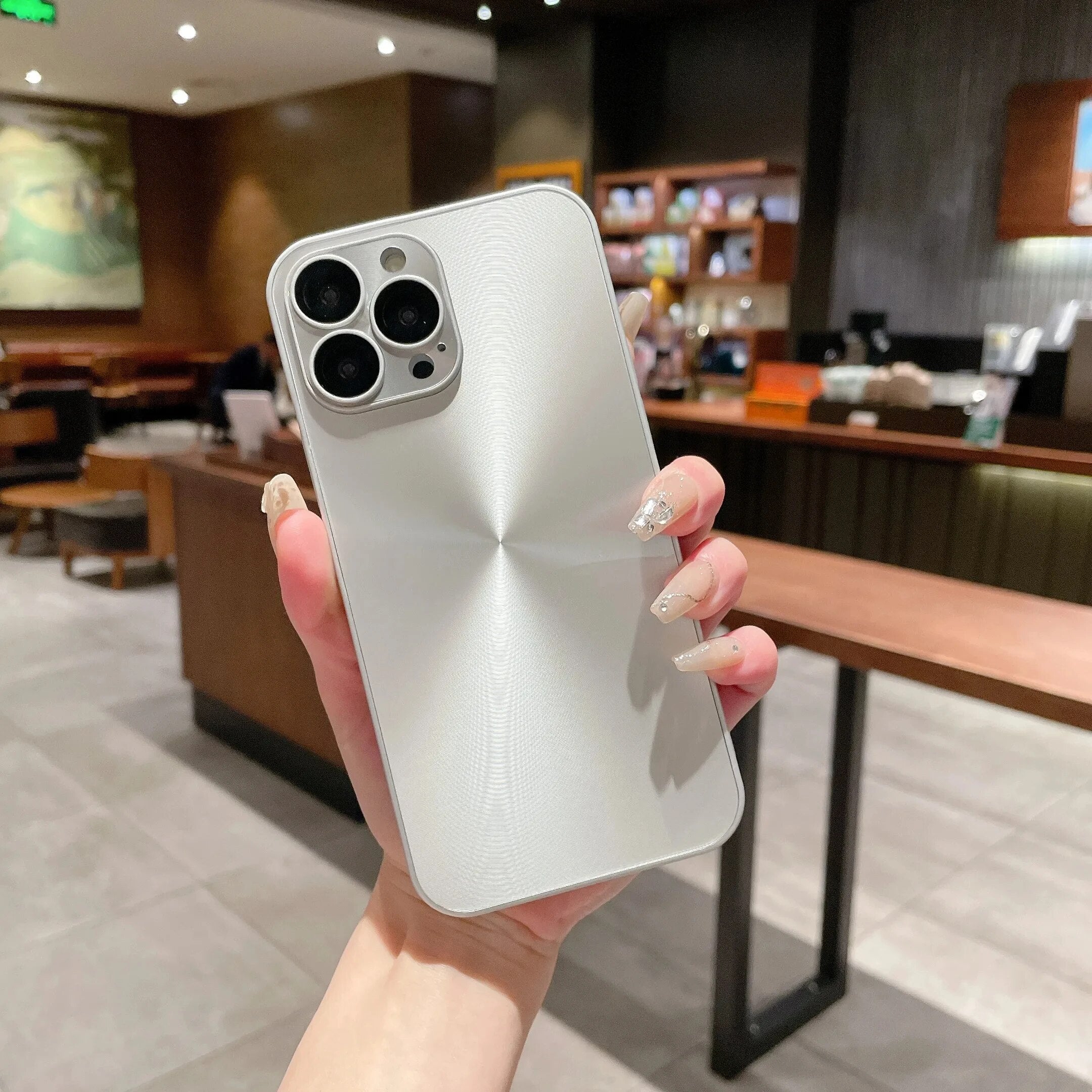 Luxury iPhone Case MagSafe Compatible Aurora Matte Shockproof Protective Cover Color Shift Finish Camera Lens Protection Slim Design