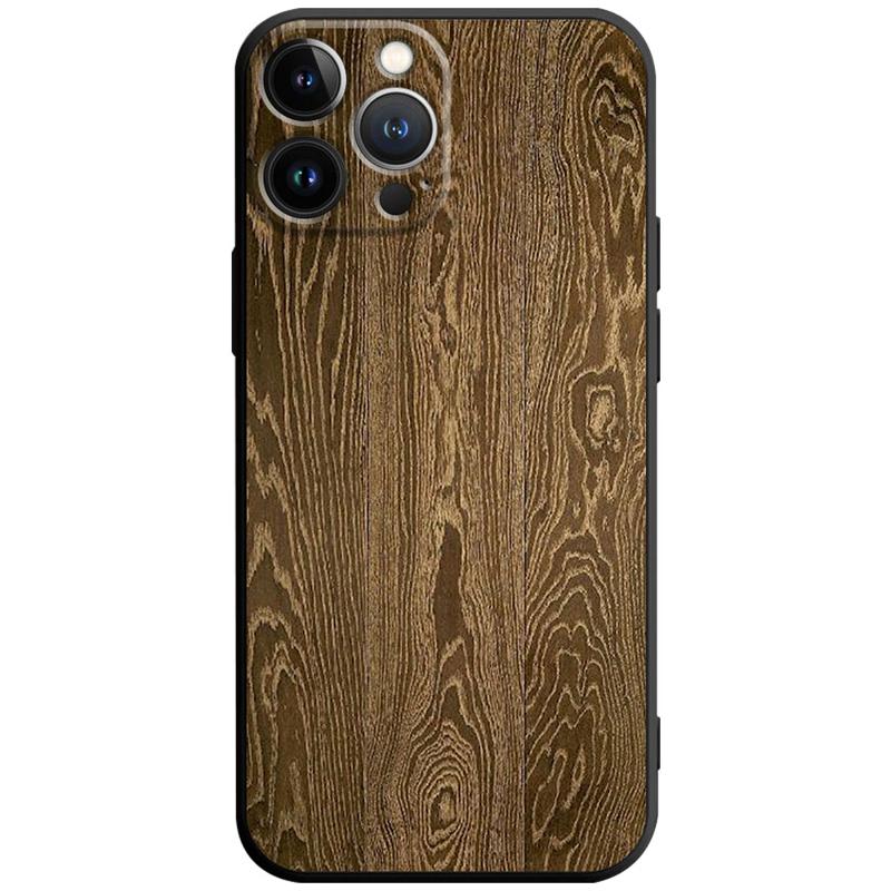 Luxury iPhone Case MagSafe Compatible Bamboo Wood Grain Shockproof Protective Cover Metallic Frame Camera Lens Protection Slim Natural Design