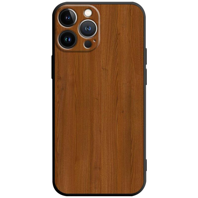 Luxury iPhone Case MagSafe Compatible Bamboo Wood Grain Shockproof Protective Cover Metallic Frame Camera Lens Protection Slim Natural Design