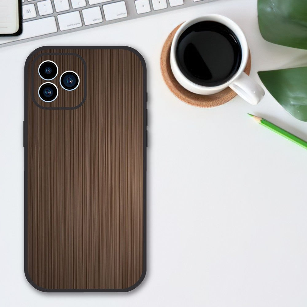 Luxury iPhone Case MagSafe Compatible Bamboo Wood Grain Shockproof Protective Cover Metallic Frame Camera Lens Protection Slim Natural Design