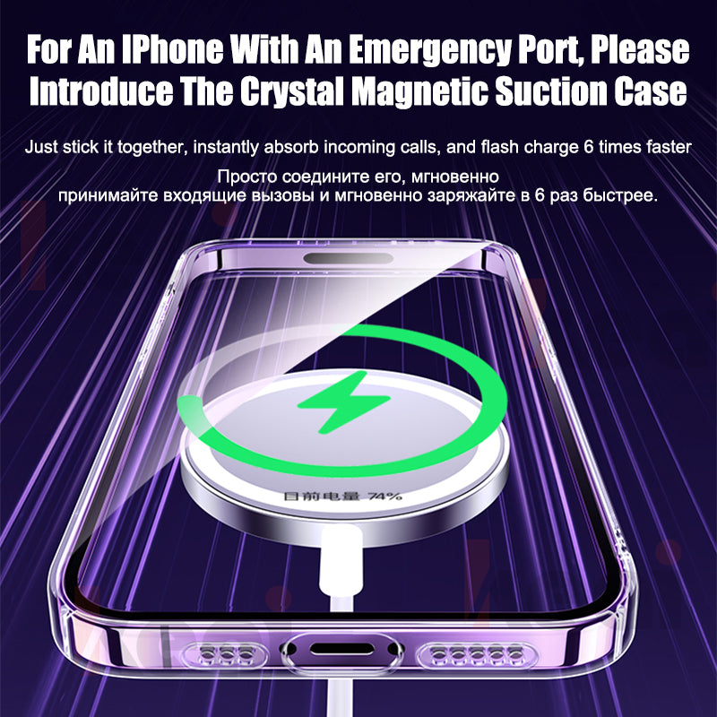 Luxury iPhone Case MagSafe Compatible Double-Sided Tempered Glass Metal Frame Shockproof Protective Cover 360 Full Body Magnetic Fit Camera Lens Protection Ultra Thin
