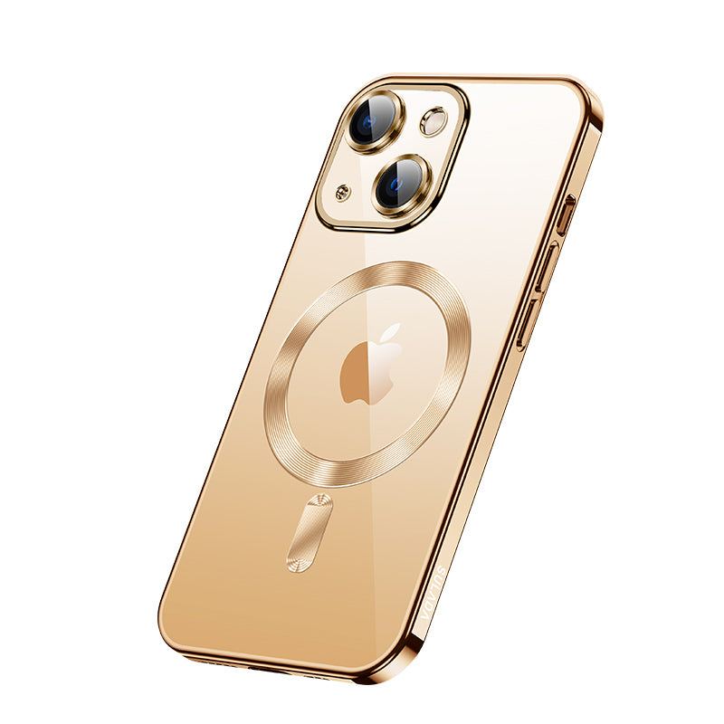 Luxury iPhone Case MagSafe Compatible Double-Sided Tempered Glass Metal Frame Shockproof Protective Cover 360 Full Body Magnetic Fit Camera Lens Protection Ultra Thin