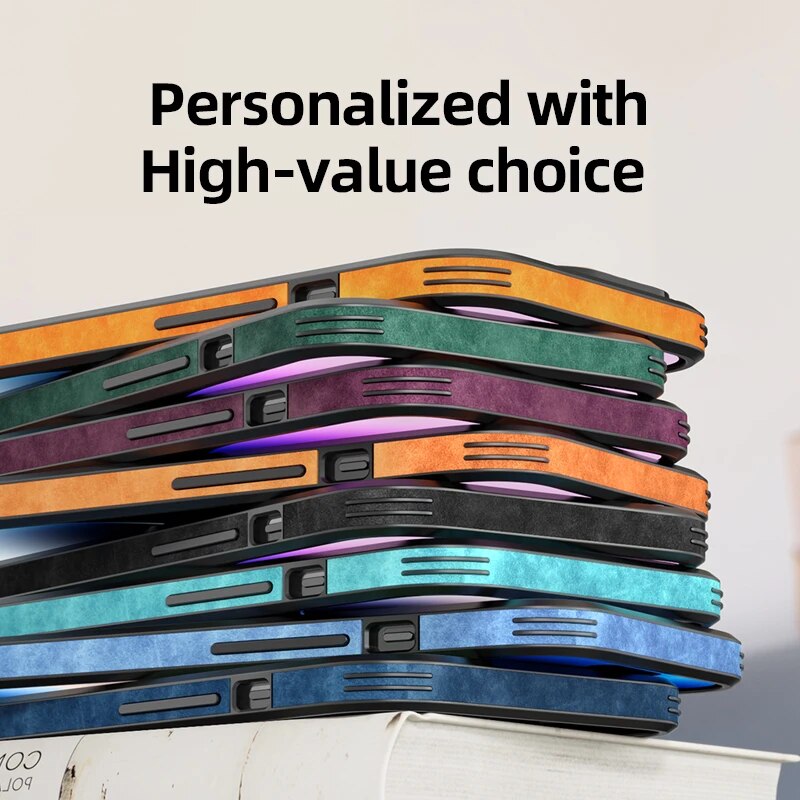 Luxury iPhone Case MagSafe Compatible Genuine Leather Vintage Texture Shockproof Protective Cover Camera Lens Protection Slim Design