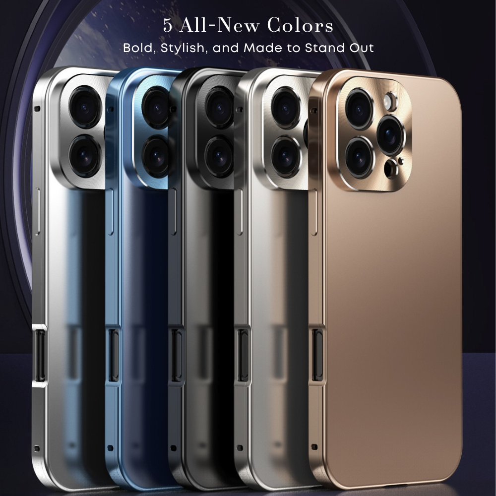 Luxury iPhone Case Magnetic Aluminum Frame Shockproof Protective Cover Full Camera Lens Protection Slim Metal Design Wireless Charging Compatible