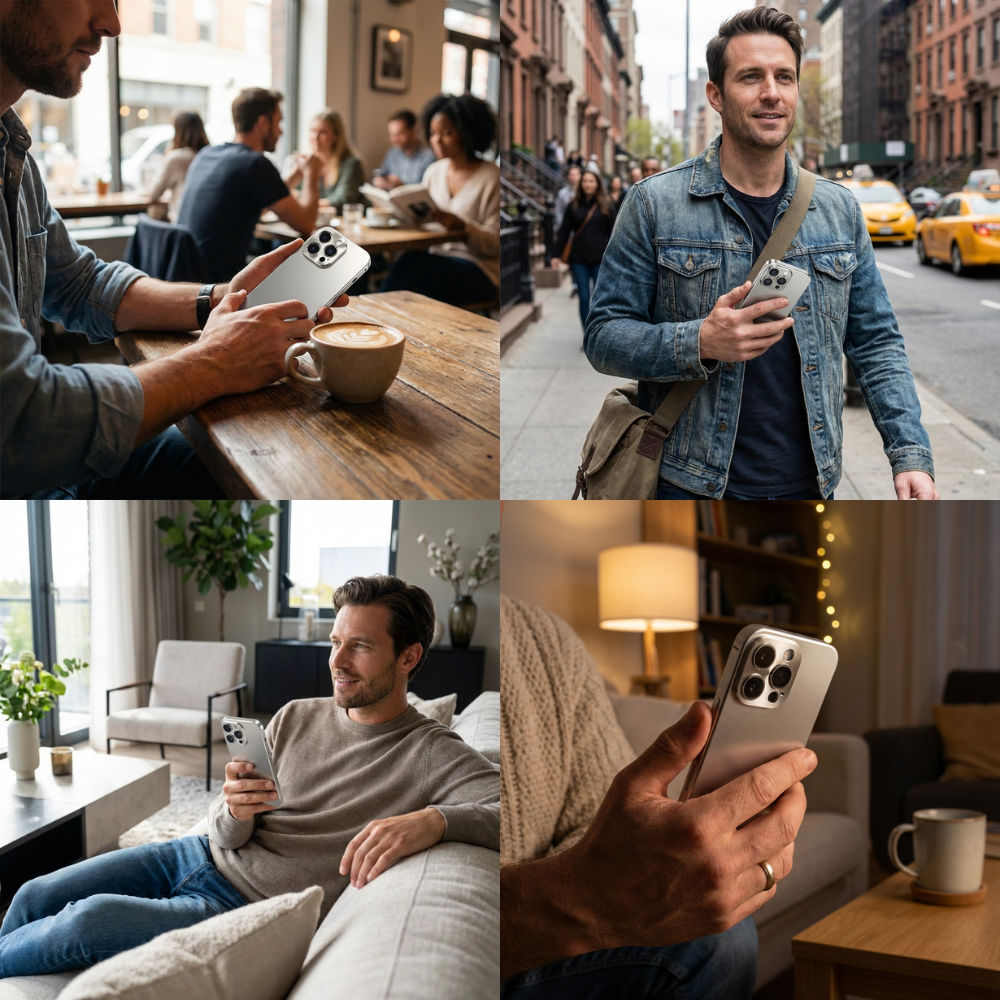 Luxury iPhone Case Magnetic Aluminum Frame Shockproof Protective Cover Full Camera Lens Protection Slim Metal Design Wireless Charging Compatible