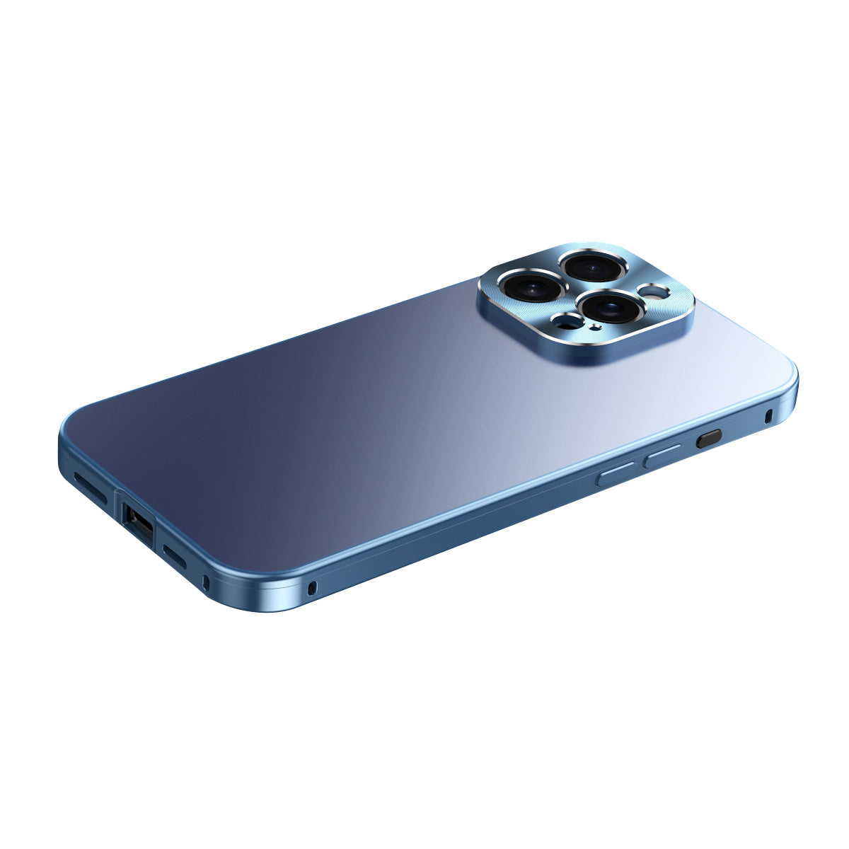 Luxury iPhone Case Magnetic Aluminum Frame Shockproof Protective Cover Full Camera Lens Protection Slim Metal Design Wireless Charging Compatible