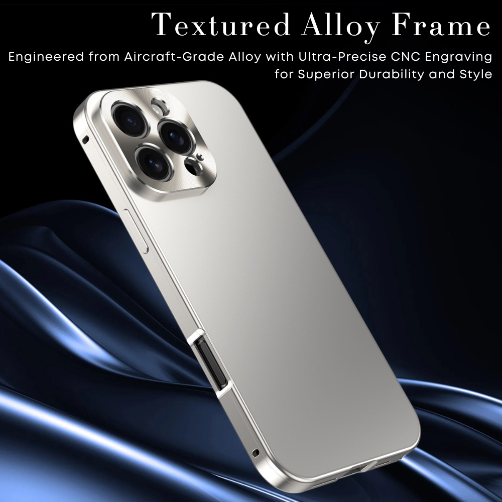 Luxury iPhone Case Magnetic Aluminum Frame Shockproof Protective Cover Full Camera Lens Protection Slim Metal Design Wireless Charging Compatible