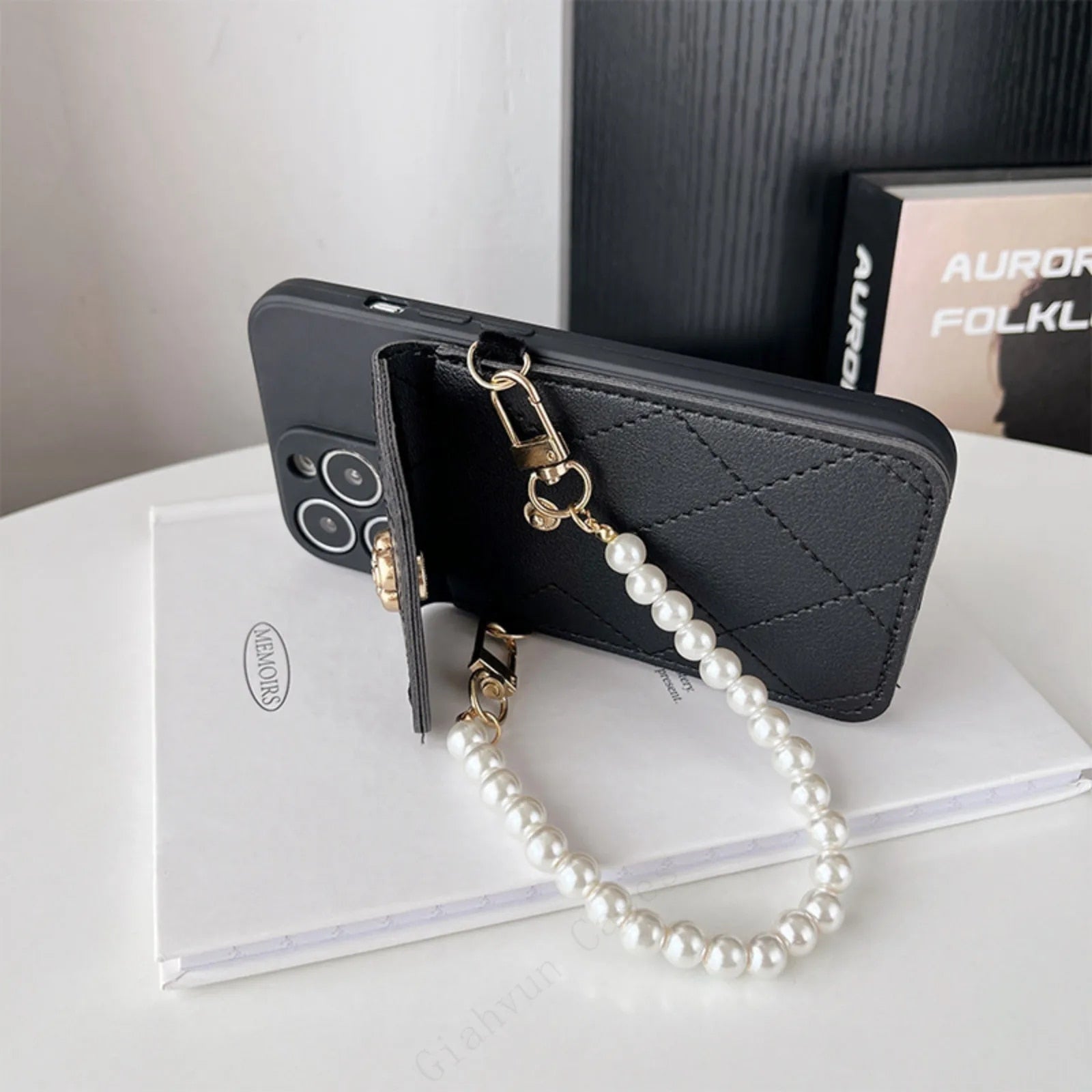 Luxury iPhone Case Wallet MagSafe Compatible Crossbody Strap Card Holder Shockproof Protective Cover 3D Metal Design Camera Lens Protection Slim Profile