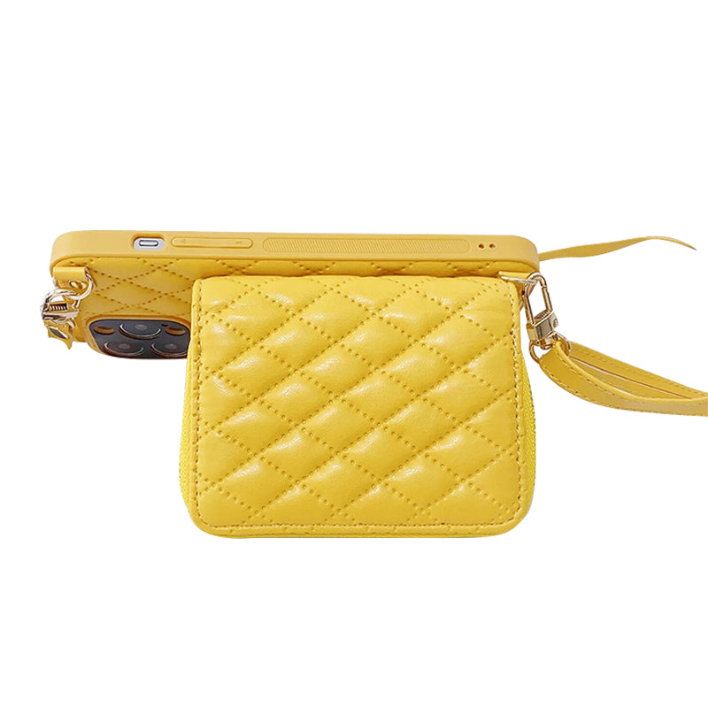 Luxury iPhone Case Wallet MagSafe Compatible Leather Zipper Crossbody Strap Card Holder Shockproof Protective Cover Camera Lens Protection Slim Design