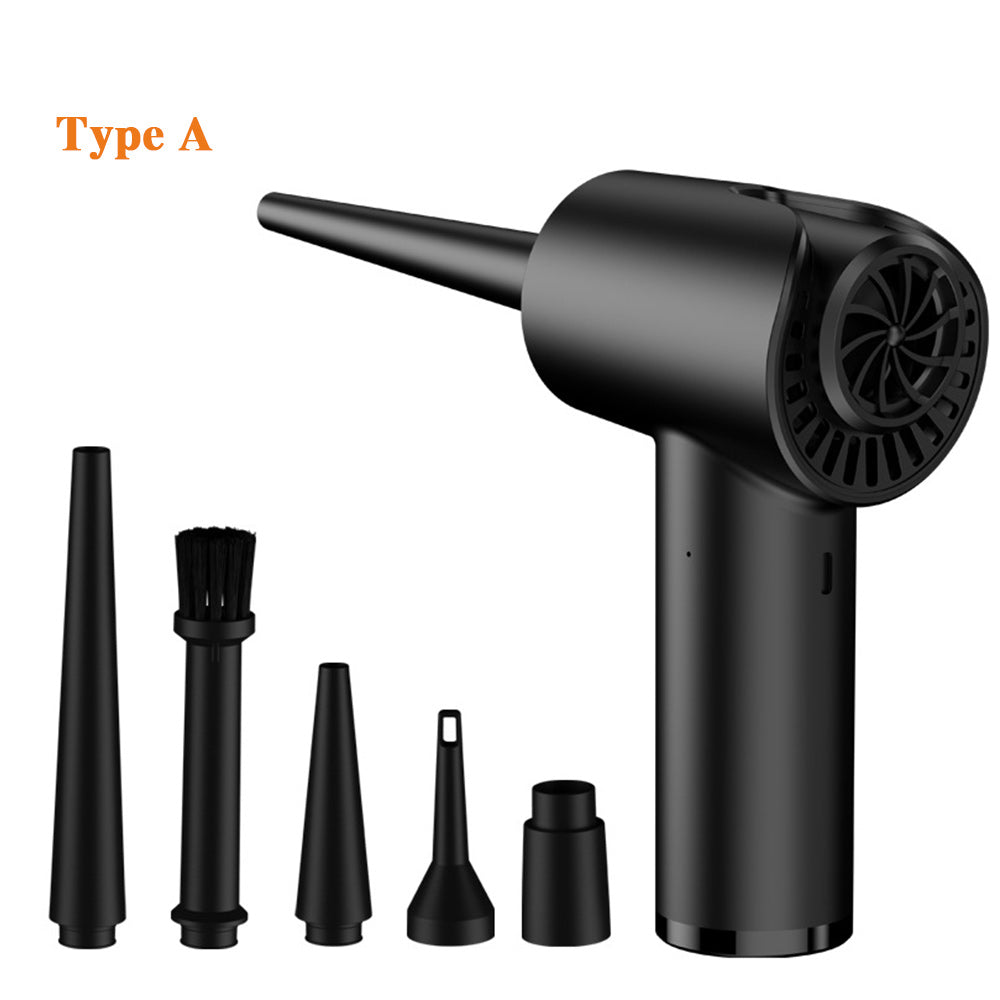 Premium Electric Air Duster Cordless Compressed Air Blower LED Light Keyboard Cleaner Reusable Cleaning Tool