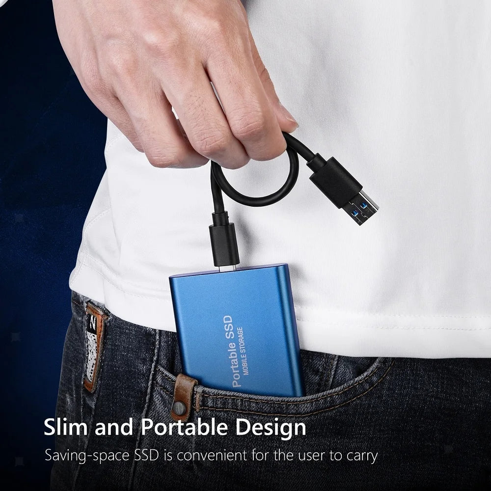 Premium External SSD Portable USB 3.1 High Speed Storage Drive Multi Capacity Compact Data Backup Solution