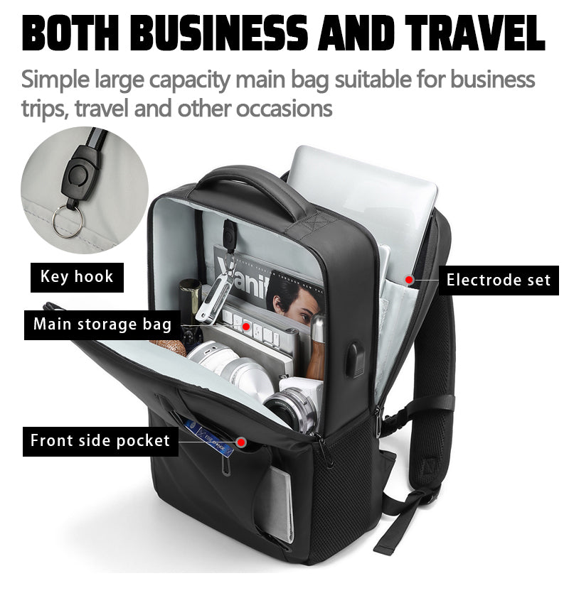 Premium Laptop Backpack Waterproof Expandable USB Charging Business Travel Backpack Large Capacity 13–17 Inch Laptop Compatible