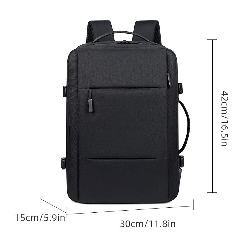 Premium Laptop Backpack Waterproof Expandable USB Charging Business Travel Backpack Large Capacity 13–17 Inch Laptop Compatible
