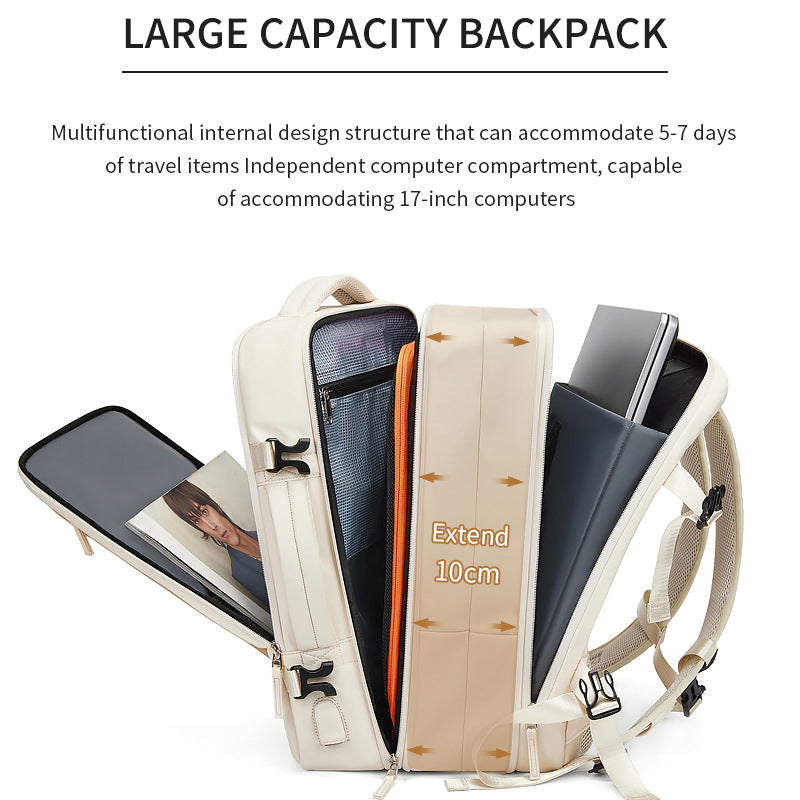 Premium Laptop Backpack Waterproof Expandable USB Charging Business Travel Backpack Large Capacity 13–17 Inch Laptop Compatible