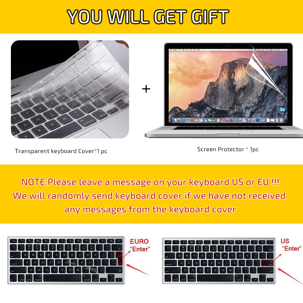 Premium Laptop Case Hard Shell Ultra Thin Protective Cover Scratch Resistant Lightweight Design MacBook Compatible