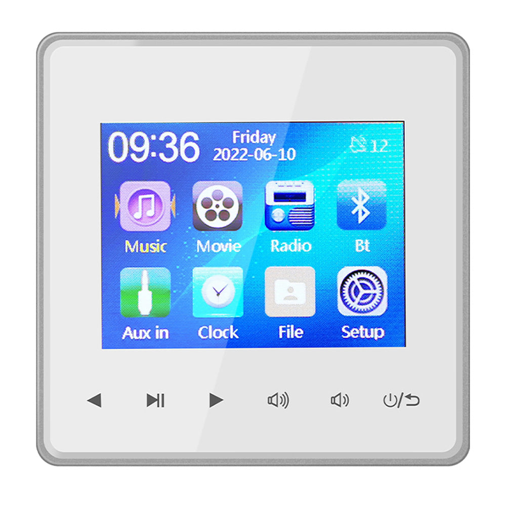 Premium Mini Bluetooth Speaker Amplifier 2.8 Inch HD Display Stereo Sound System FM AUX Wireless Audio Center