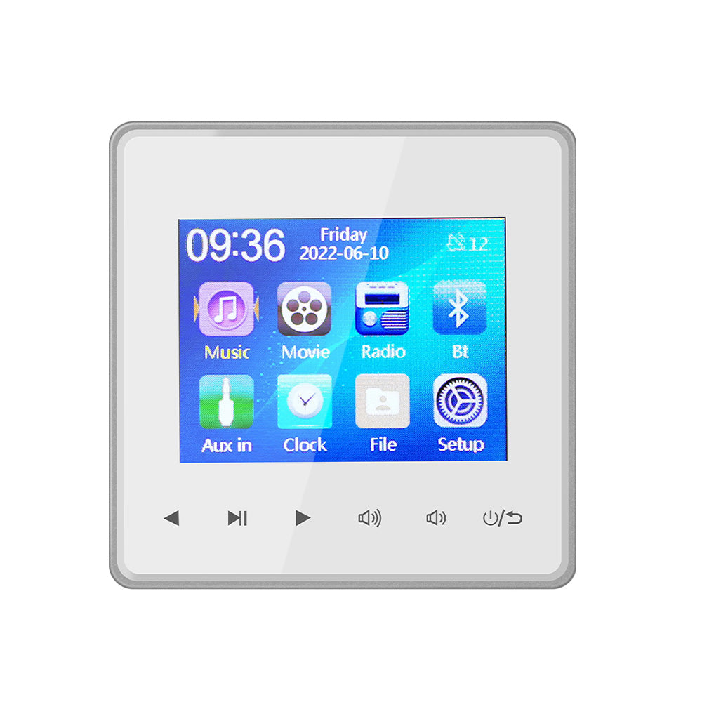 Premium Mini Bluetooth Speaker Amplifier 2.8 Inch HD Display Stereo Sound System FM AUX Wireless Audio Center