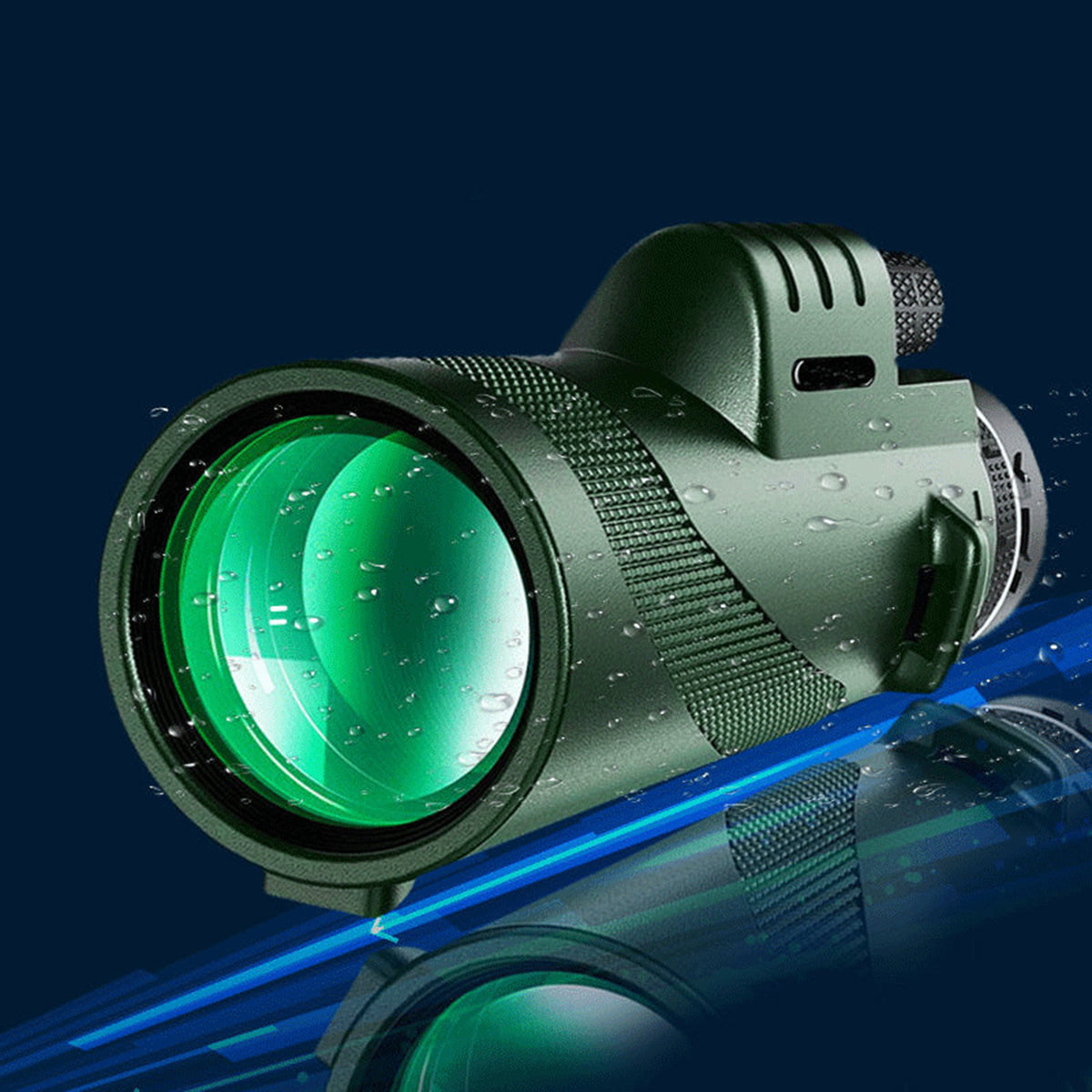 Premium Monocular Telescope HD Zoom Portable Folding Long Range Viewing Smartphone Compatible Outdoor Travel Scope