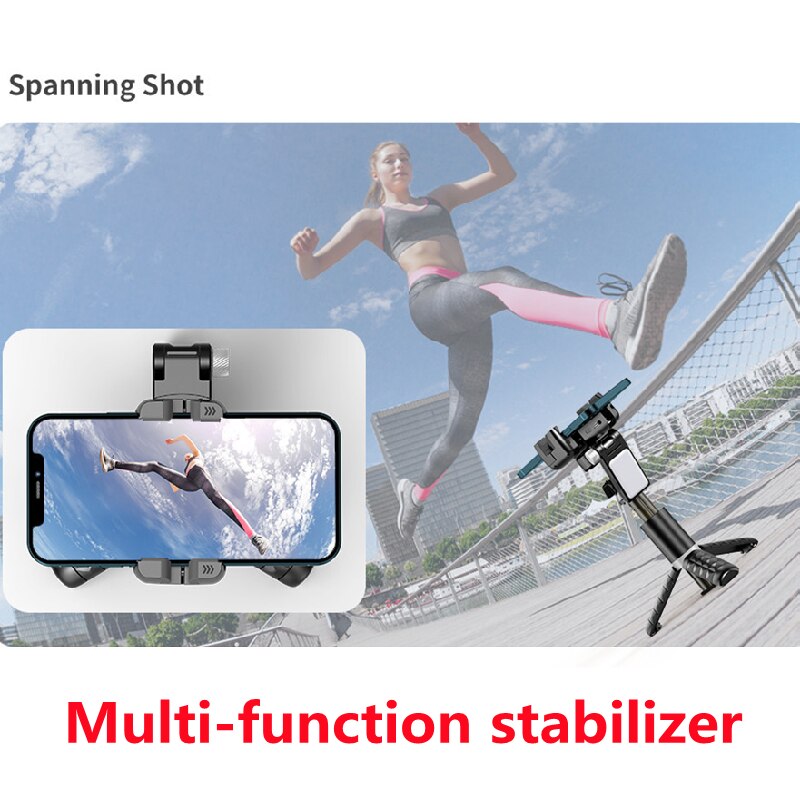 Premium Phone Gimbal Stabilizer 360 Rotation Selfie Stick Tripod Bluetooth Remote Smartphone Video Photography Stabilizer