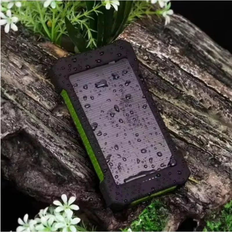 Premium Power Bank 20000mAh Solar Charger Fast Charging Portable Battery Pack LED Flashlight Outdoor Travel
