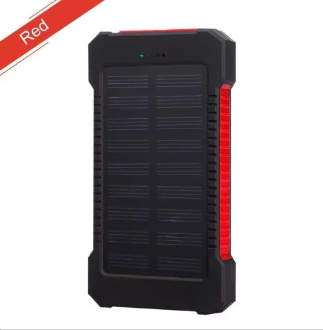 Premium Power Bank 20000mAh Solar Charger Fast Charging Portable Battery Pack LED Flashlight Outdoor Travel