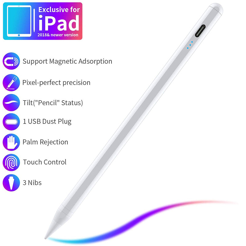 Premium Stylus Pen for Touchscreens Bluetooth Compatible Precision Tip Power Display Rechargeable Universal Tablet Pen