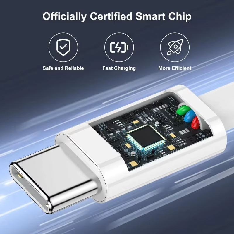 Premium USB-C to USB-C Charging Cable 100W Fast Charging Power Delivery High Speed Durable TPE TPU Construction Stable Power Transfer