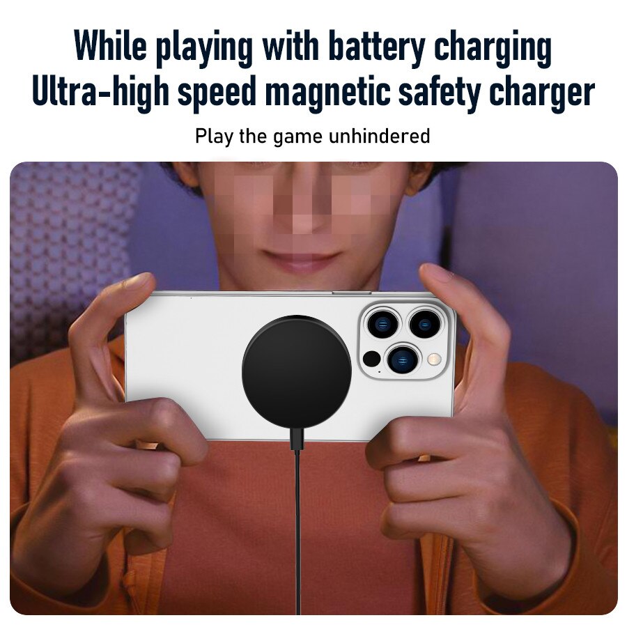 Premium Wireless Charger MagSafe Compatible 30W Fast Charging Magnetic Stand USB-C PD Smartphone Charging Dock