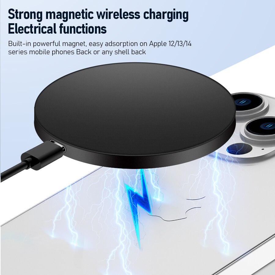 Premium Wireless Charger MagSafe Compatible 30W Fast Charging Magnetic Stand USB-C PD Smartphone Charging Dock