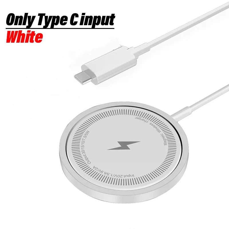 Premium Wireless Charger MagSafe Compatible 30W Fast Charging Magnetic Stand USB-C PD Smartphone Charging Dock