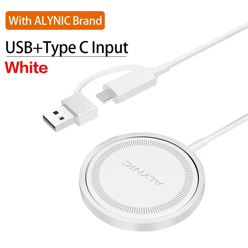 Premium Wireless Charger MagSafe Compatible 30W Fast Charging Magnetic Stand USB-C PD Smartphone Charging Dock