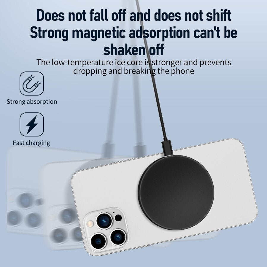 Premium Wireless Charger MagSafe Compatible 30W Fast Charging Magnetic Stand USB-C PD Smartphone Charging Dock