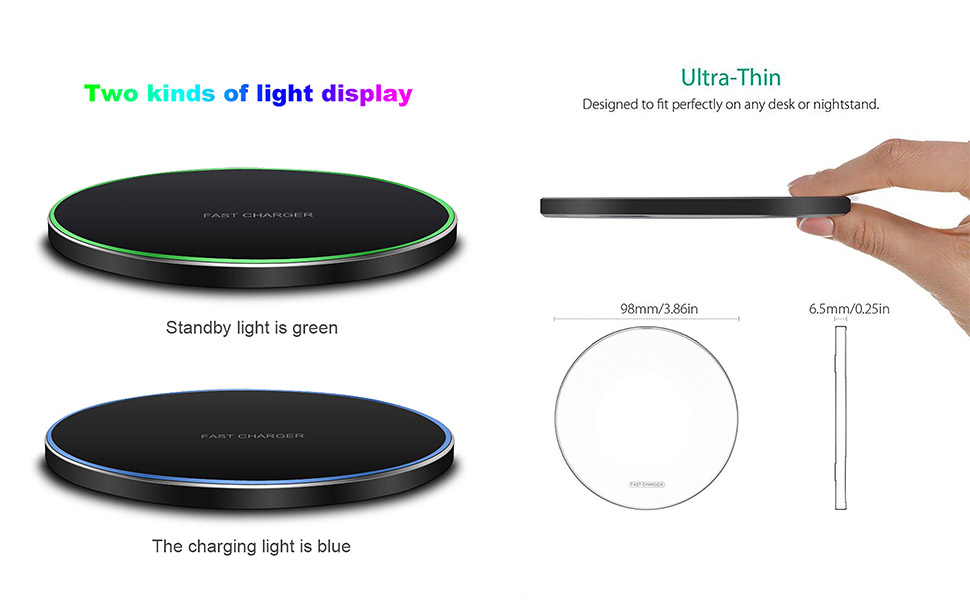 Premium Wireless Charger MagSafe Compatible 30W Fast Charging Pad USB-C Qi Charging Slim Design