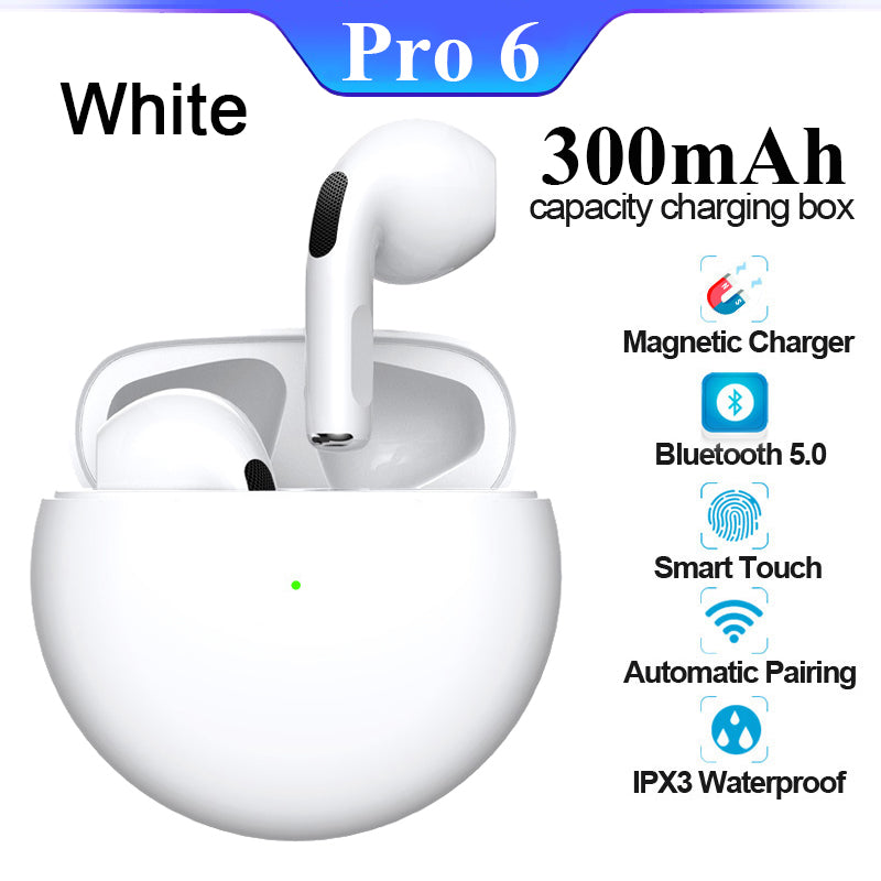 Premium Wireless Earbuds Bluetooth Compatible Touch Control Stereo Sound Sport Headset Mini In-Ear Design
