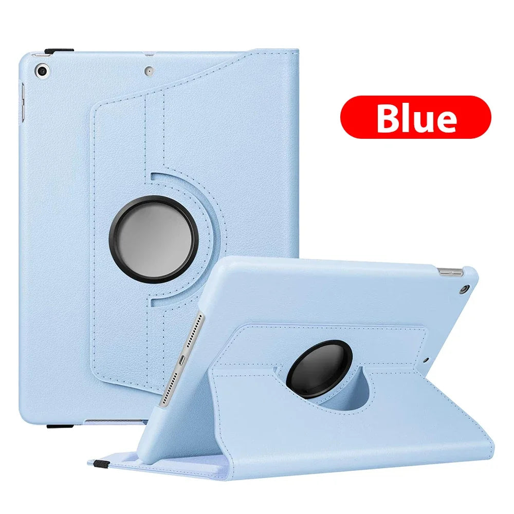 Premium iPad Case 360 Rotating Stand PU Leather Smart Cover Protective Tablet Case Multi Angle Viewing