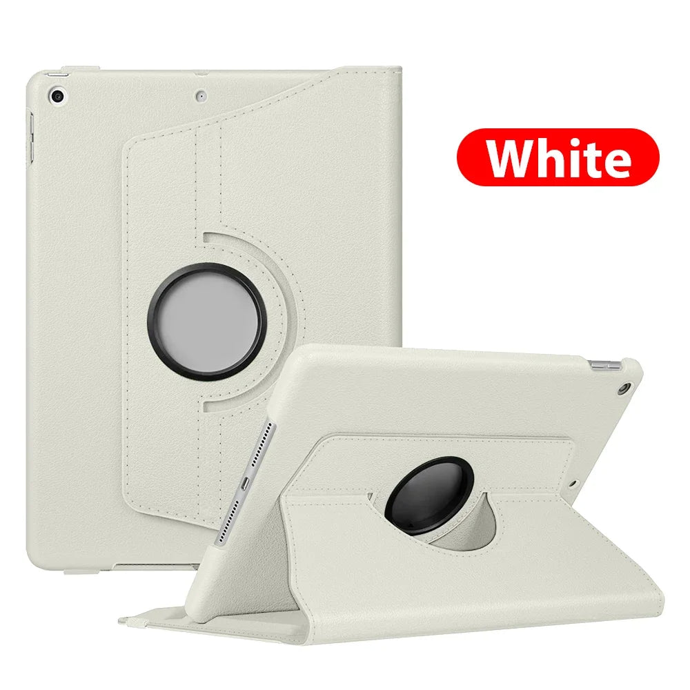 Premium iPad Case 360 Rotating Stand PU Leather Smart Cover Protective Tablet Case Multi Angle Viewing