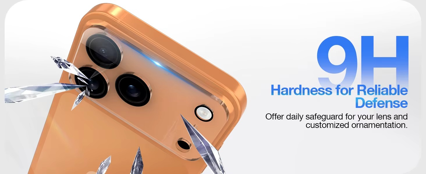 Premium iPhone Camera Lens Protector 9H Tempered Glass Ultra Clear Protective Cover Scratch Resistant Drop Protection Precision Fit