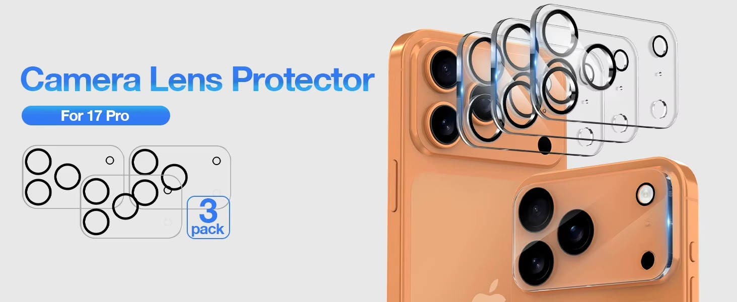 Premium iPhone Camera Lens Protector 9H Tempered Glass Ultra Clear Protective Cover Scratch Resistant Drop Protection Precision Fit