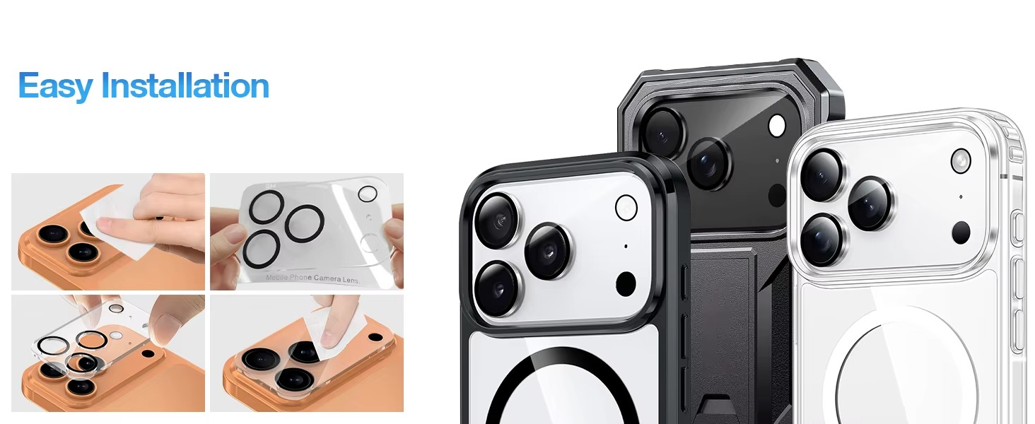 Premium iPhone Camera Lens Protector 9H Tempered Glass Ultra Clear Protective Cover Scratch Resistant Drop Protection Precision Fit