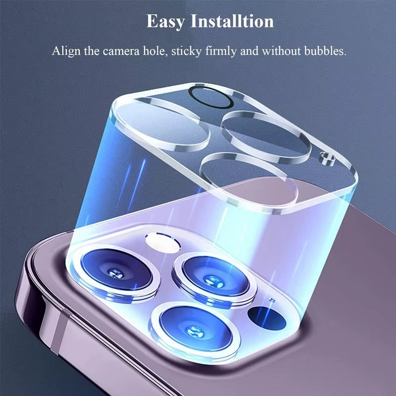 Premium iPhone Camera Lens Protector 9H Tempered Glass Ultra Clear Protective Cover Scratch Resistant Drop Protection Precision Fit