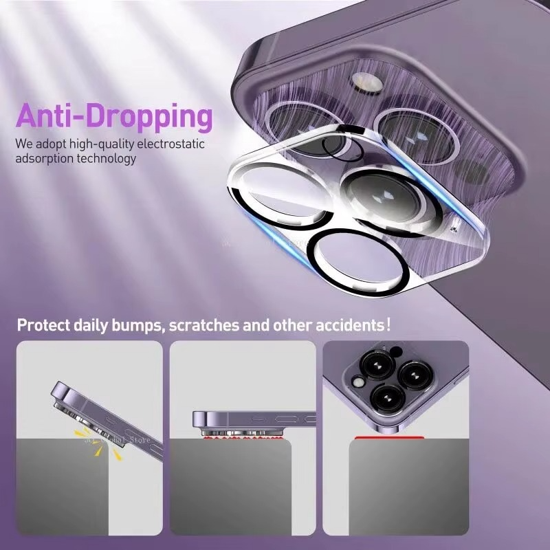 Premium iPhone Camera Lens Protector 9H Tempered Glass Ultra Clear Protective Cover Scratch Resistant Drop Protection Precision Fit