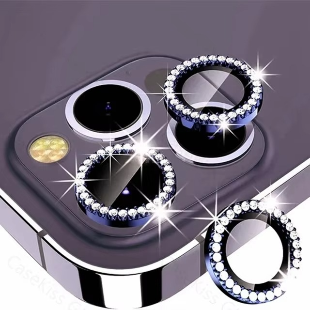 Premium iPhone Camera Lens Protector Metal Ring Tempered Glass Protective Cover Scratch Resistant Shockproof Anti Dust Precision Fit