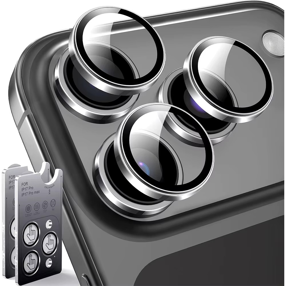 Premium iPhone Camera Lens Protector Metal Ring Tempered Glass Protective Cover Scratch Resistant Shockproof Anti Dust Precision Fit