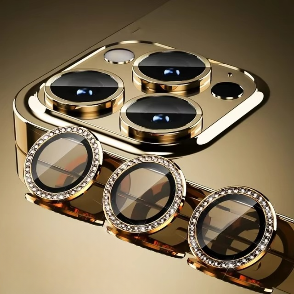 Premium iPhone Camera Lens Protector Metal Ring Tempered Glass Protective Cover Scratch Resistant Shockproof Anti Dust Precision Fit