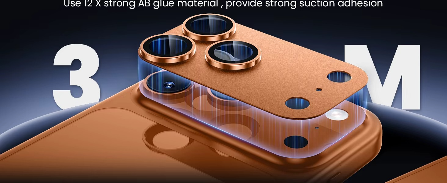 Premium iPhone Camera Lens Protector Military Grade Alloy Ring Tempered Glass Protective Cover Shatterproof Scratch Resistant Shockproof Precision Fit