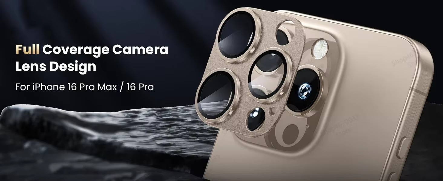 Premium iPhone Camera Lens Protector Military Grade Alloy Ring Tempered Glass Protective Cover Shatterproof Scratch Resistant Shockproof Precision Fit