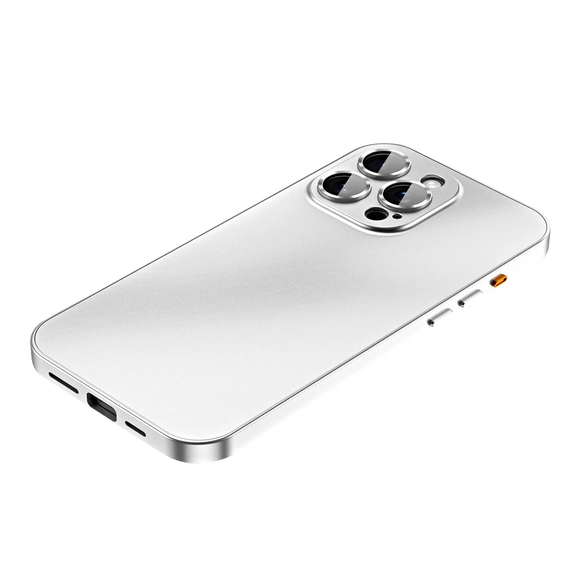 Premium iPhone Case Aluminum Metal Frame Protective Cover Shockproof PC Back Camera Lens Protection Slim Lightweight Design