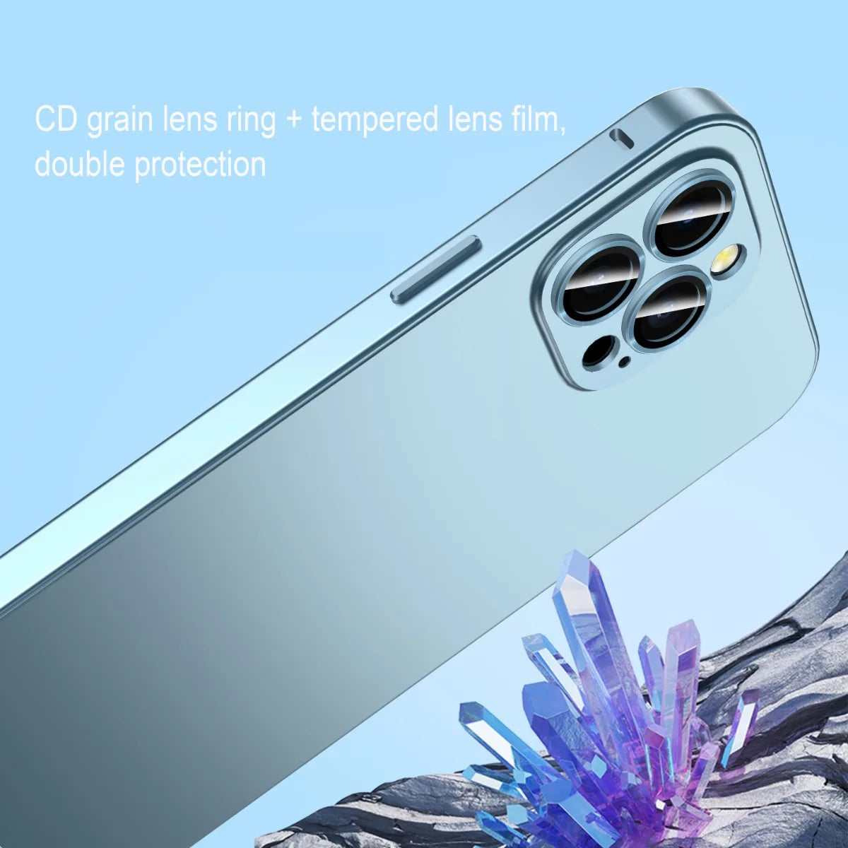 Premium iPhone Case Aluminum Metal Frame Protective Cover Shockproof PC Back Camera Lens Protection Slim Lightweight Design
