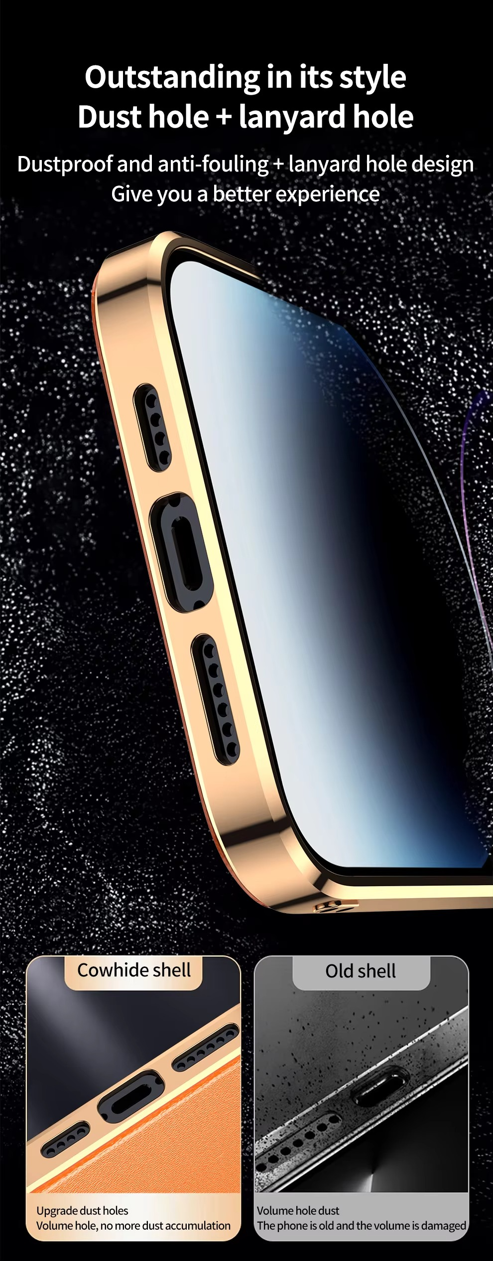 Premium iPhone Case Genuine Cowhide Leather Protective Cover Plating Frame Full Camera Lens Protection Shockproof TPU Edge Slim Durable Design