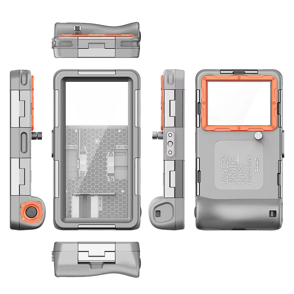 Premium iPhone Case IP68 Waterproof Protective Cover Full Body Shockproof Anti Scratch Seal 15m Underwater Protection Secure Lanyard Durable Design
